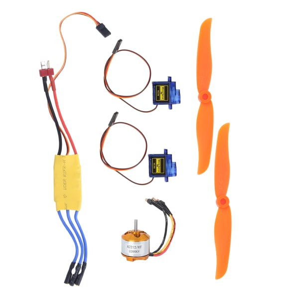 A2212 2200KV Harjaton moottori 30A ESC SG90 9G Micro Servo 6035 Potkuri RC-tasolle (2200KV Moottori 6035 Potkuri 9G Servo 30A ESC)