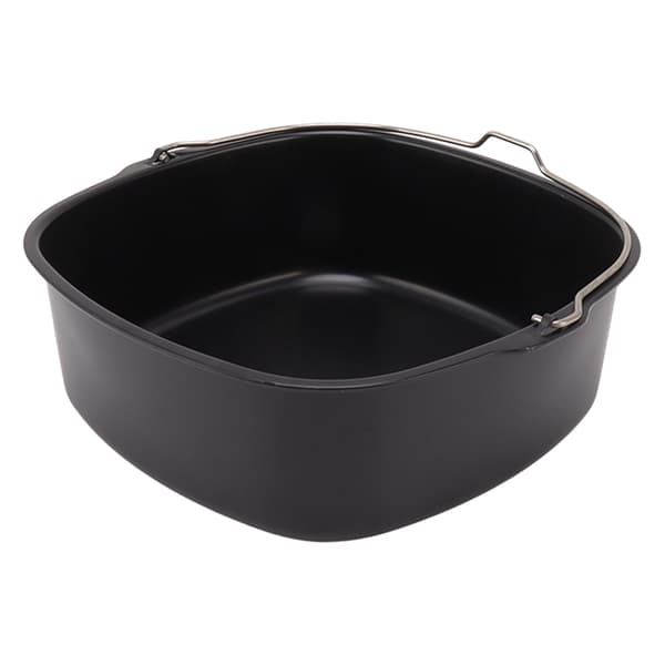 Kakeform for frityrtilbehør Metall Nonstick-belegg Bakekakeform Frityrbakeform med håndtak 7 tommer