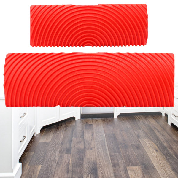2 st/set gummiborste med träeffekt för DIY-väggdekoration