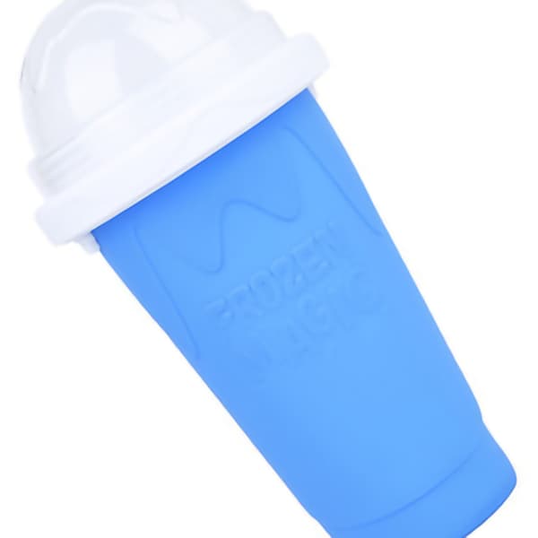 Snabbfryst kopp bärbar törstsläckare kiselgel is slushy maker kopp för DIY smoothie blå 400ml