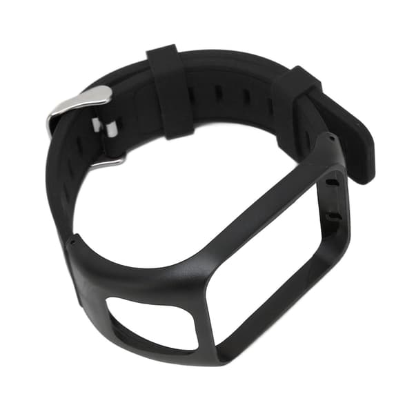 Klockarmband Silikon Justerbart Vattentätt Klockbytesarmband för Tom Runner 3 Svart