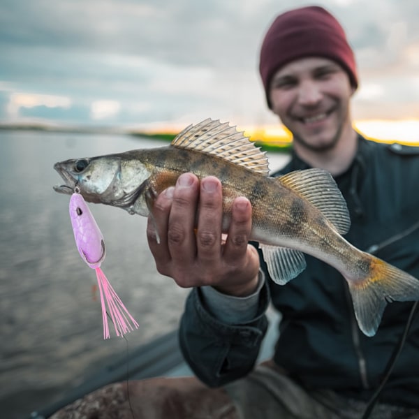2 stk. kunstig frøformet lokkemad med bundskæg og kroge - fiskegrej tilbehør2#