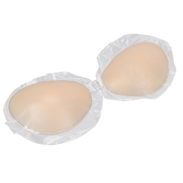 Axelbandslös silikon BH Tvättbar ohämmad självhäftande silikon Push Up BH för rygglös DressB Cup
