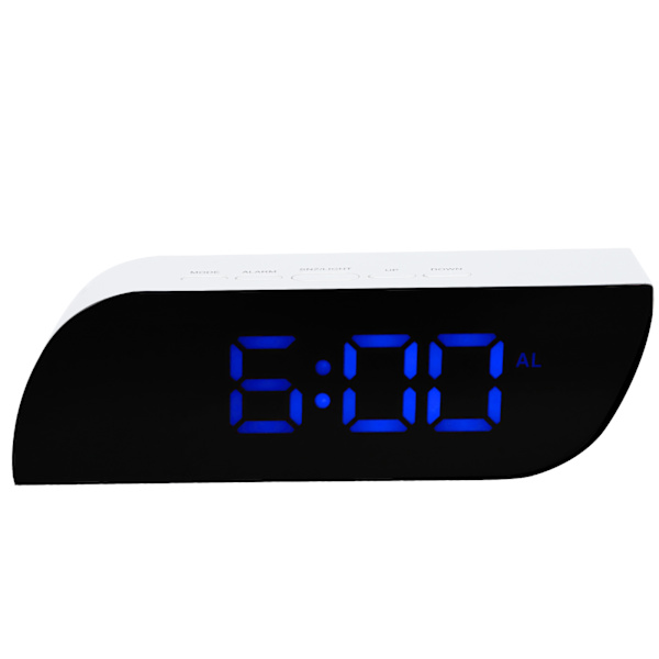 LED Digitalklocka 12/24 Timmars Konvertering Justerbar Ljusstyrka Sängklocka GHY-0801Blå