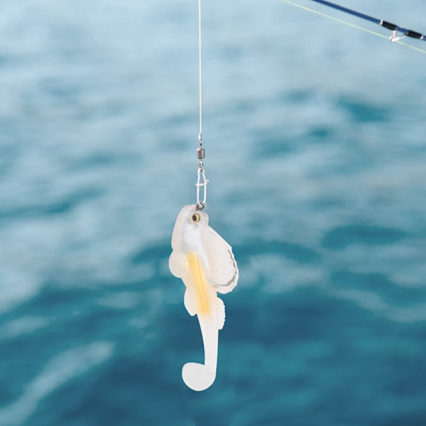 Silica Gel kunstig bionisk fisk lokke agn fiskeutstyr med flash paljetter 7CM 14g(SOO62-6)