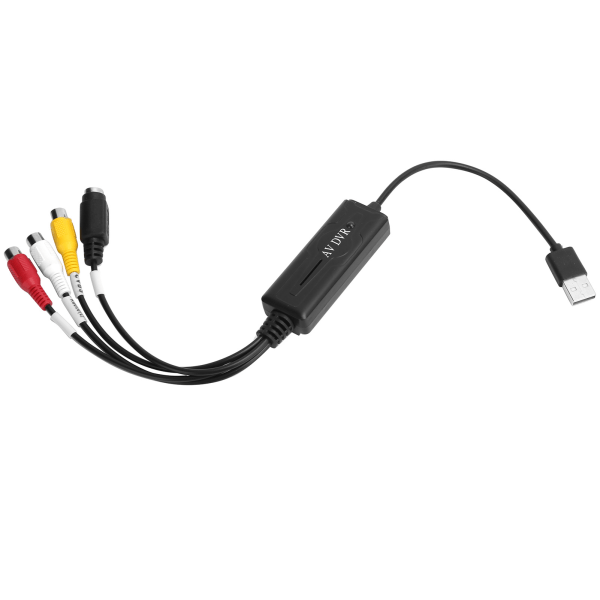 USB 2.0 Video Digital Converter Audio Video Acquisition Card Adapter -tuki WIN10:lle