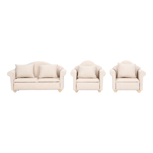 1:12 skala dukkehus sofa håndlavet høj simulation miniature sofa til dukkehus tilbehør