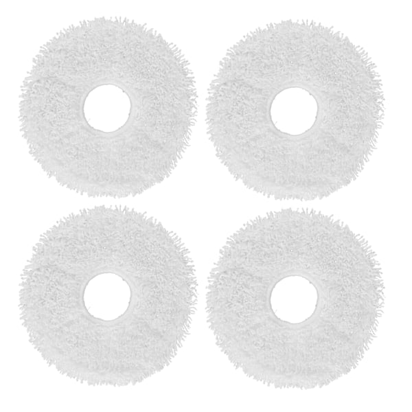 4 stk. Sweeper Mop Pad Fiber Rengjøring Mop Kluterstatning for DEEBOT X1 Feiing Robot