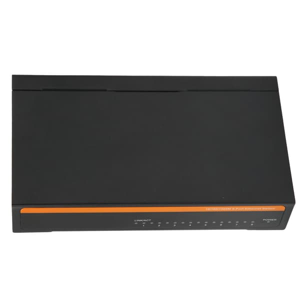 8-portars Gigabit Ethernet-switch TBCS5008E Plug Play Stabil Robust Aluminiumlegering Datornätverksswitchar 100-240V (EU-kontakt)