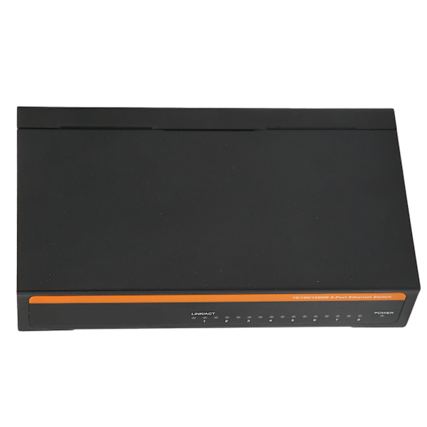 8-porttinen Gigabit Ethernet -kytkin TBCS5008E Plug Play -vakaa ja tukeva alumiiniseostietokoneverkkojen kytkimet 100240V (EU-pistoke)