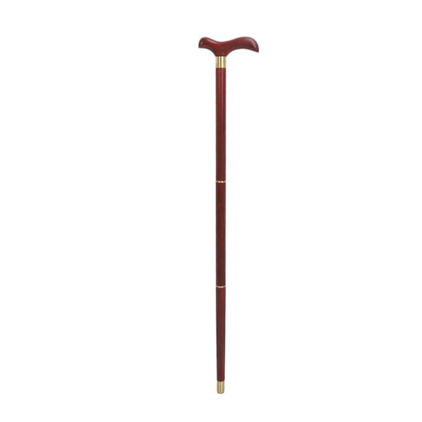 Walking Cane Ergonomisk Robust Stabil Oxford Fodpude Anti Crack Farvefast 3-sektions vandrestav til ældre