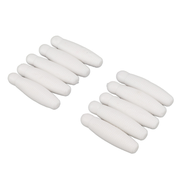 10 st mjuka fiskedrag med konstgjord bi larv potatisbete långt kast tillsätt saltbeten 6 cm 8 g vit