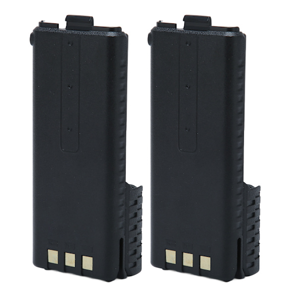 2 stk. Walkie Talkie Li Ion batteri 3800mAh erstatning 2-vejs radiobatteri til BAOFENG BF UV5R 5RA 5RB 5RC 5RD 5RO 5RE