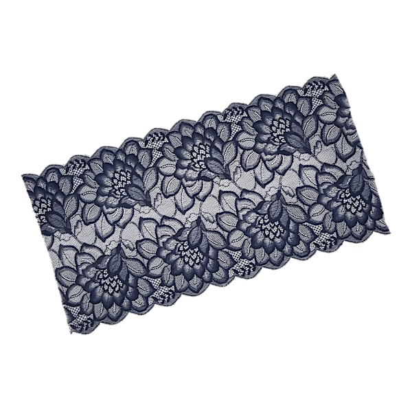 Spetsband 10 meter 23 cm bredd dekorativ elegant spetskant för presentförpackning brudkläder broderidekoration kunglig blå