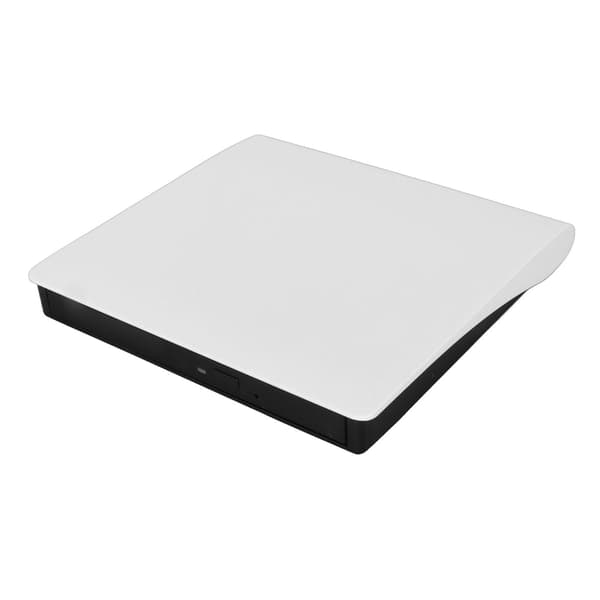 Extern CD DVD-enhet Plug and Play USB3.0 Extern CD DVD-brännare Läsenhet för bärbar dator PC för Windows för OS X Vit