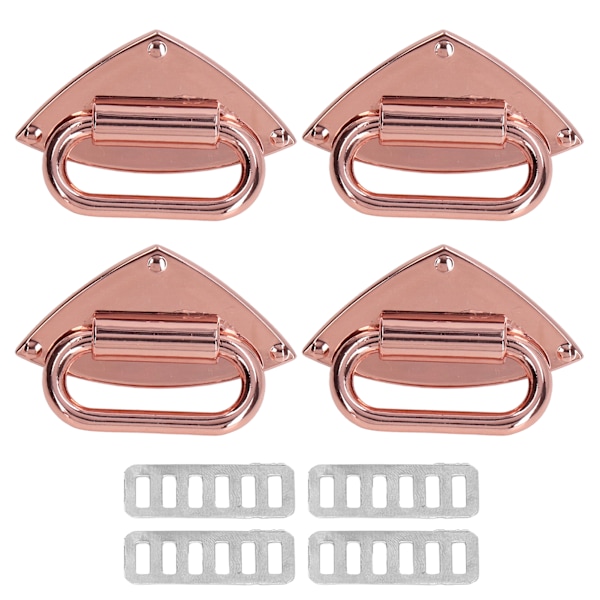 Bag Buckle Alloy Material Stable Sturdy Durable Exquisite Beautiful Luggage Buckle for DIY Bags HandbagsRose Gold