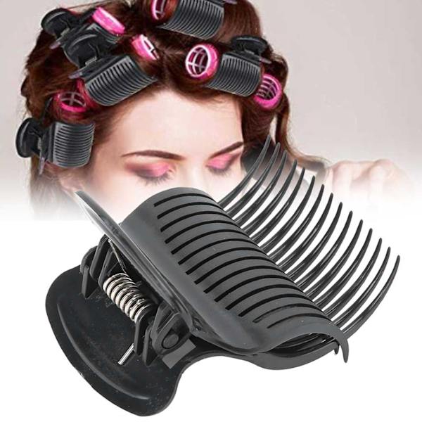 12 stk Hot Roller Clip Hårkrøller Claw Clips Erstatningsværktøj til hårstyling til kvinder piger Sort