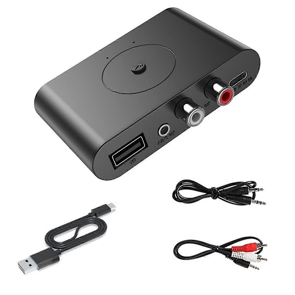 Bluetooth 5.3 Audio Receiver Jack Stereo Musik Trådløs Adapter