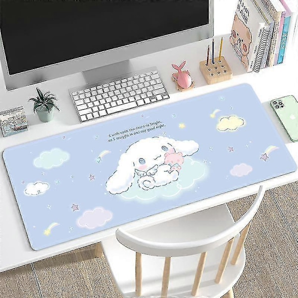Kawaii Cinnamoroll Rand Stort Gaming Rand Computer Skrivebordsmåtte Zekai 300x800x2mm8