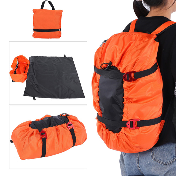 Rock Climbing Rope Kit Bag Vikbar axelrem för utomhuscampingvandring (orange)