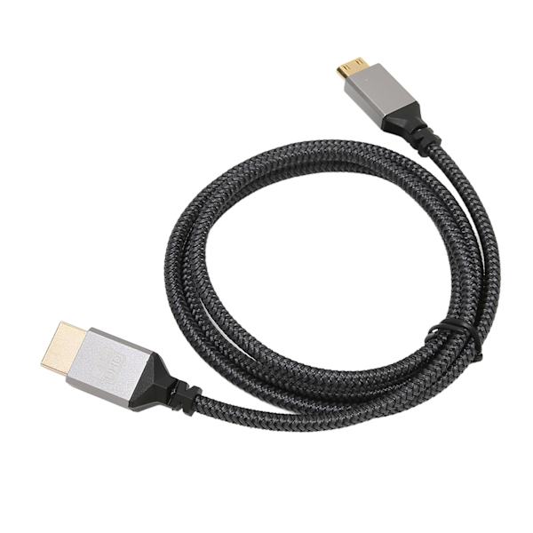HD Multimedia Interface-kabel med hög hastighet 4K 60Hz vävd HD Multimedia Interface hane till hane-kabel för dator-TV-skärm 1M