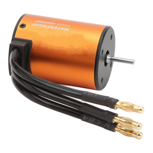 3650 4300KV 4-napainen harjaton sensorivapaa moottori 12-paikkainen korkea vääntö harjaton moottori 1/10 harjattomille RC-autoille oranssi