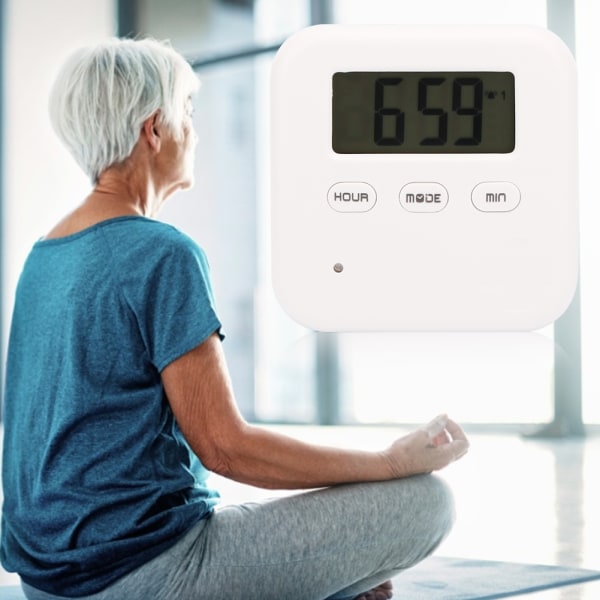 4 Grids Digital Intelligent Pill Box Äldre Patient Timing Väckarklocka Medicin Box Blue