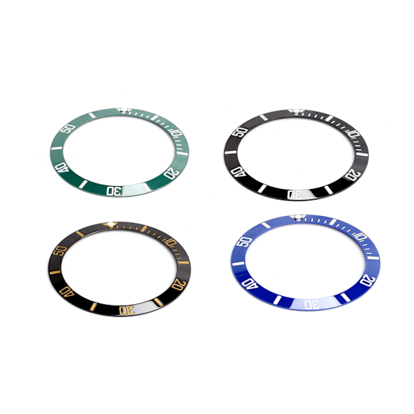 4st keramisk watch Insert Armbandsur Bezel Insert Ring Ersättningsdelar 38mm