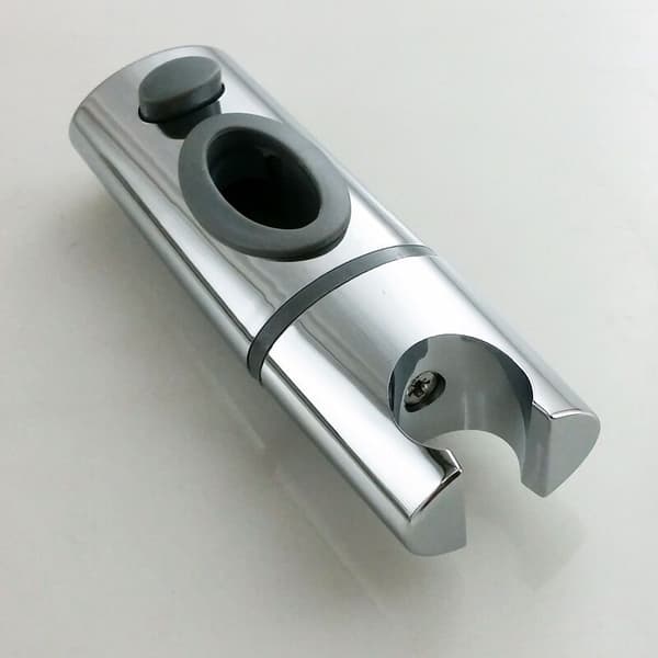 Brusehovedholder til standard Ellipse brusestang 32 x 17 mm - forkromet ABS