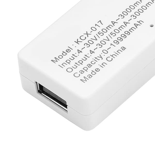 4V-30V 0-3A Mini USB Spændingsstrømmonitor Tester Kapacitetsdetektor LCD-skærm