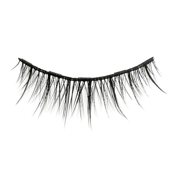 20 stk magnetiske 3D falske øyevipper gjenbrukbare fluffy magnetiske kunstige øyevipper eyeliner for sminke svart