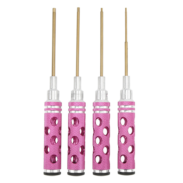 4-delad insexnyckelset 1,5 mm 2,0 mm 2,5 mm 3,0 mm RC insexnyckel för RC-modellfordon BåtLila