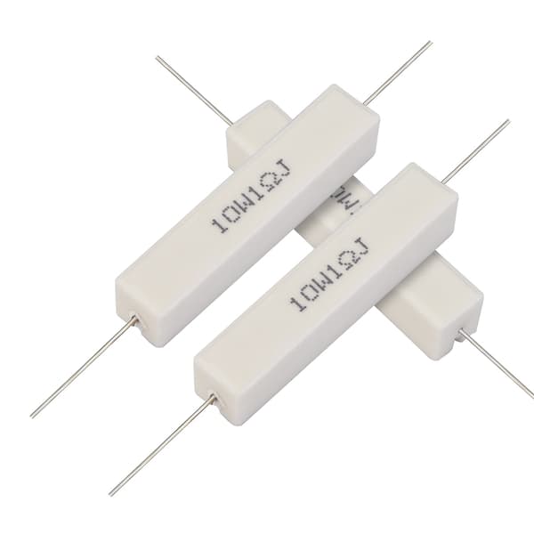 10 STK Højttalerdele Modstandssæt Højttalerdele Cementmodstand 10W 1 Ohm