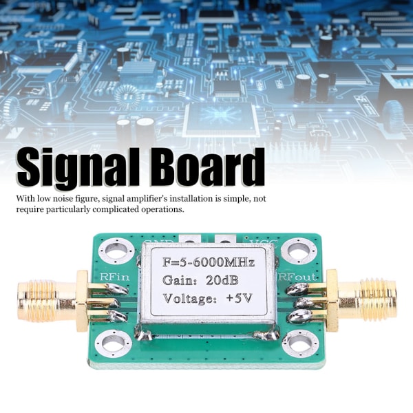RF-signalmodul Medium Power -förstärkare Ultra Wideband 5M-6GHz 20dB Gain elektroniska komponenter
