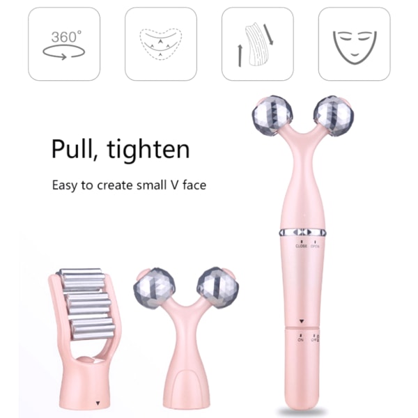 3D Roller Facial Massager 3 in 1 Face Lifting Body Hohentava Kiristävä Ihoa Hierontalaite Kannettava Beauty Roller