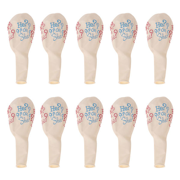 10 st söta tryckta latexballonger set för baby barn födelsedagsfest dekoration (3#)