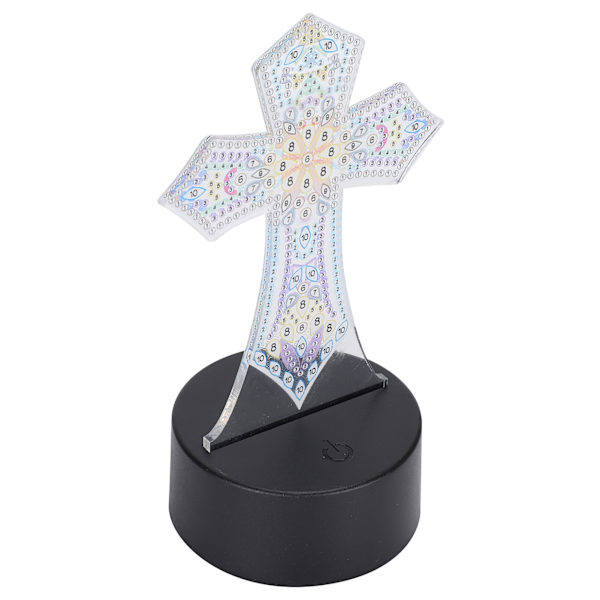 LED 7 färger USB nattlampa akryl DIY diamantmålning lampa heminredning (DP03)