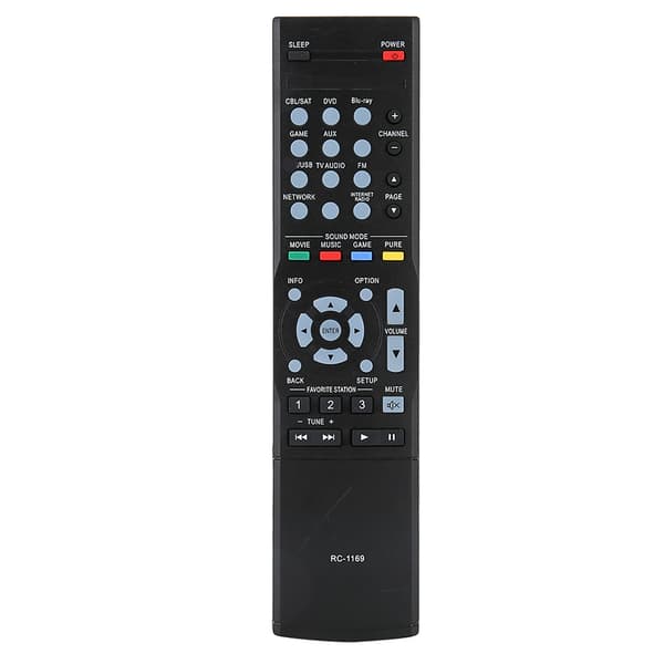ABS Slitesterk Sort Effektforsterker Kontroller Fjernkontroll Erstatningstilbehør for DENON RC-1169