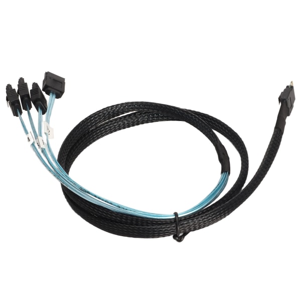 SAS-kabel SFF‑8654‑4 SATA 7 Pin Array Disk Raskere overføring Mini PVC datamaskintilbehør 0,5 meter / 1,6 fot