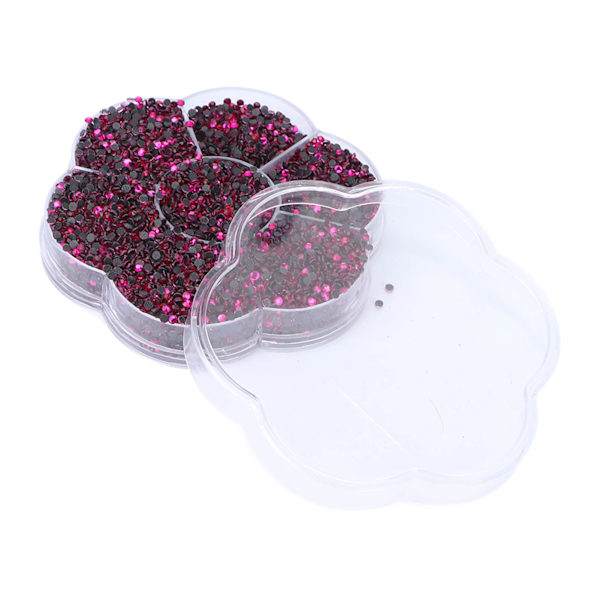 14400 st Rhinestones Shiny Transparent Dekorativa Nail Art Tillbehör för Kläder Skor S601 Rosa