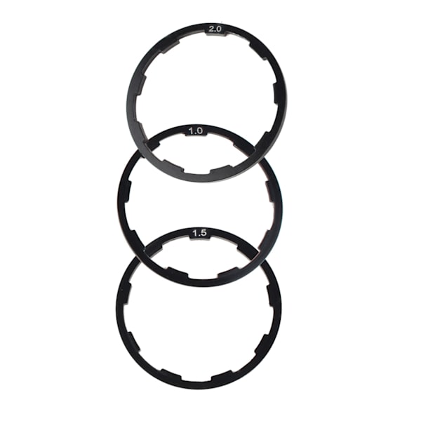 3 st 1mm+1,5mm+2mm Cykel Svänghjul Nav Spacer Cykel Bottenfäste Axel Bricka Packning