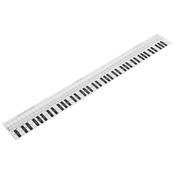 Piano Keyboard Noteoversikt 88 Taster Treningssammenligningstabell Bærbart bestrøket papir