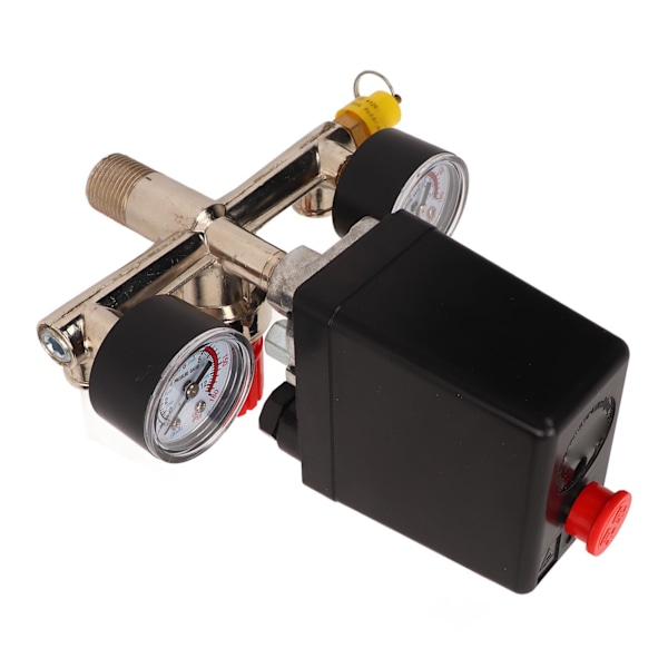 Tryckbrytare för luftkompressor, regulator, manometrar, automatisk styrventil 0‑12BAR 0‑180PSI