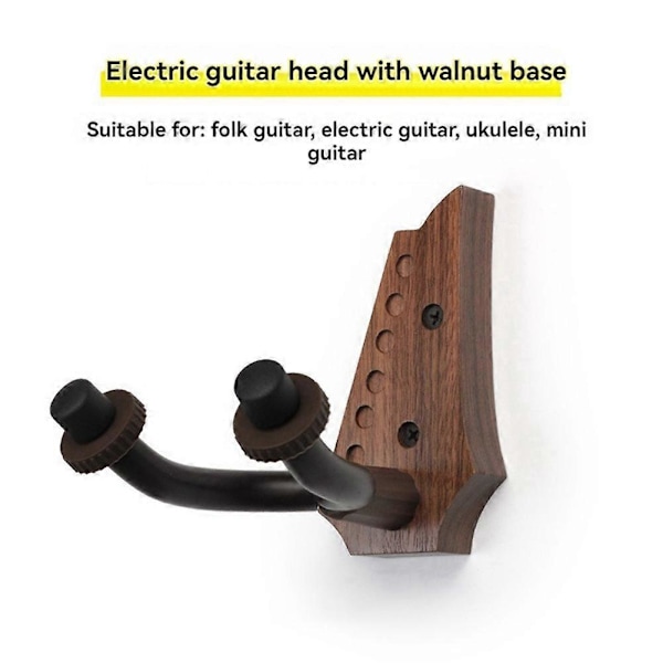Gitarrväggfäste med flera stilar för elgitarrhuvud
