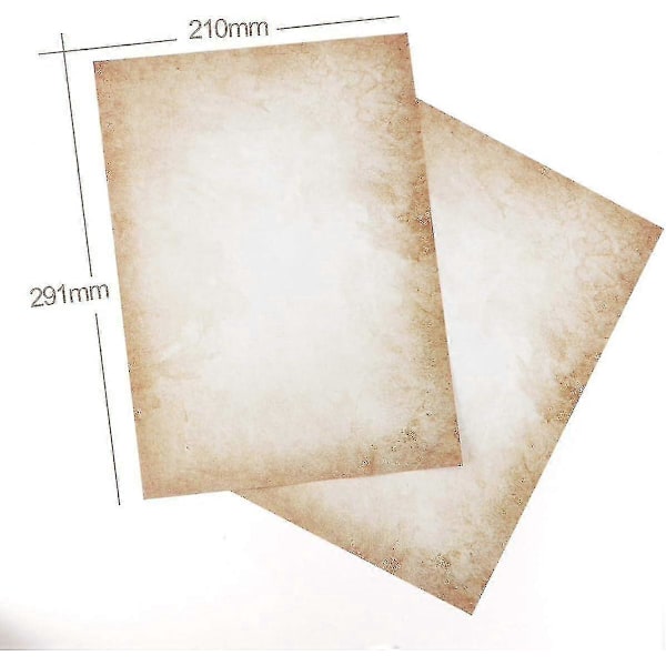 100 ark skrivpapper med mönster, gammalt papper Din A4 120 g/m Absofine offsettryck Zekai