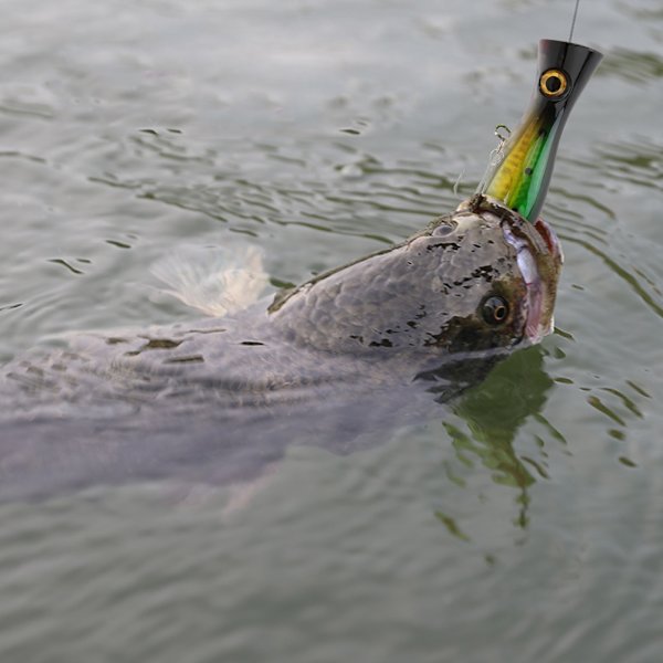 13 cm artificiellt 3D-ögon fiskbete havsfiske sötvatten fiskedrag med krok (vit & grön)