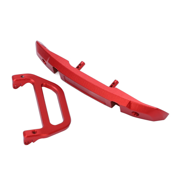 Frontstötfångare i aluminiumlegering med U-formad krok för RC-bilersättningstillbehör för AXIAL 1/24 SCX24 Röd