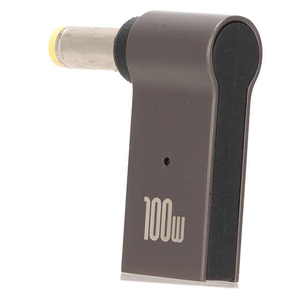 Bärbar laddningsadapter PD USB Typ C Hona till DC-adapter 100w Aluminiumlegering Armbåge Notebook Strömadapter 5.5x1.7mm