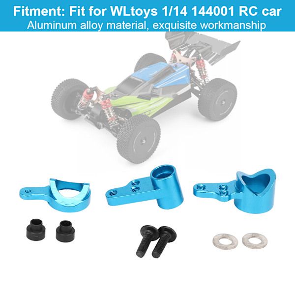 Uppgradering av styrkopplingskomponent tillbehör Passar till WLtoys 1/14 144001 RC CarBlue 1268B