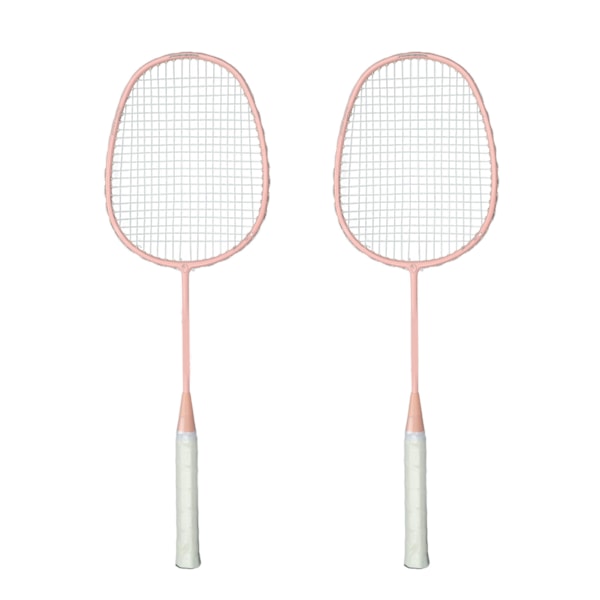 Sports raka badmintonracket med halkfritt handtag i glaskolfiberlegering Dubbel badmintonracket för pojkar och flickor